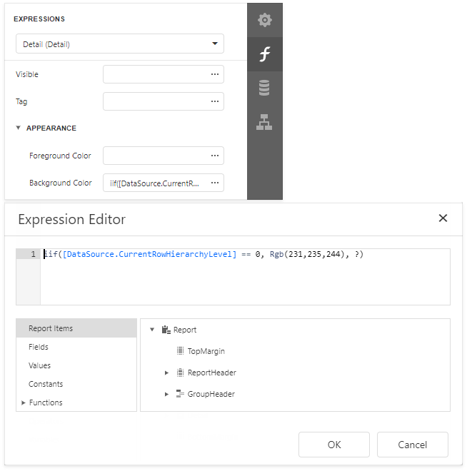 HierarchicalReport-ExpressionVariable