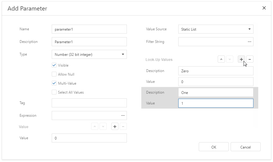 Specify Static Values