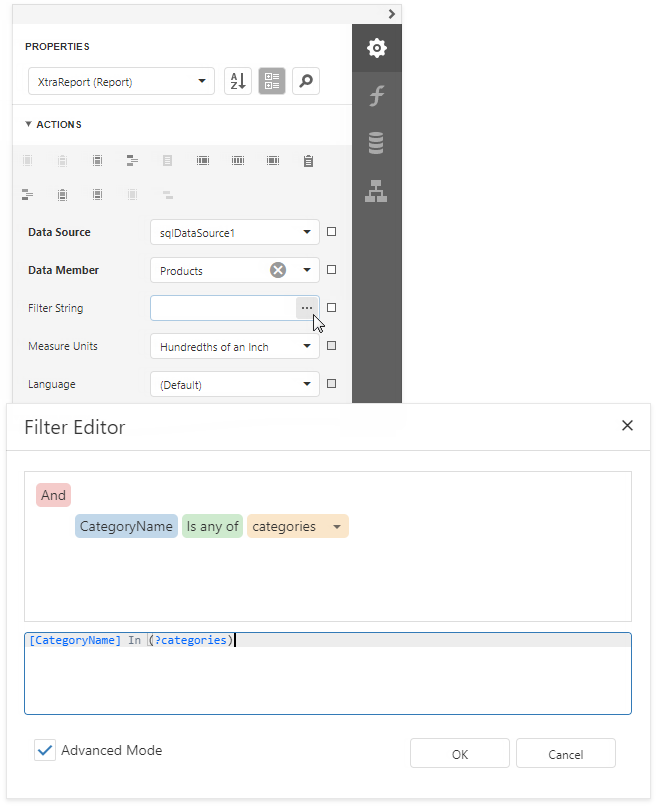 Filter Report by Multi-Value Parameter